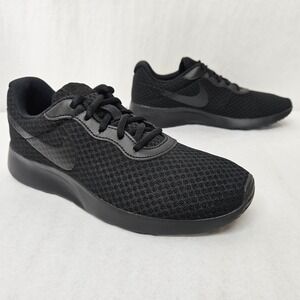 Nike Tanjun Athletic Shoes DJ6257-002 Black Barely Volt Womens Size 7.5